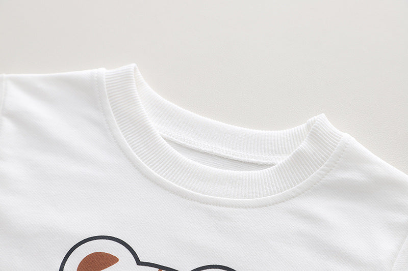Conjunto Infantil Masculino Bolso Lístras Ursinho