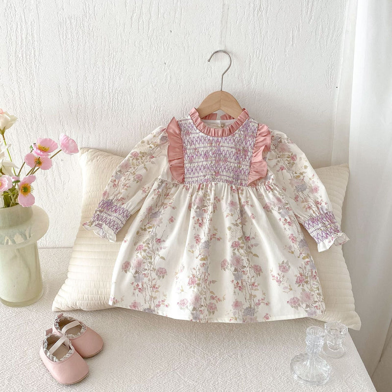Vestido Infantil Rosa Florzinhas