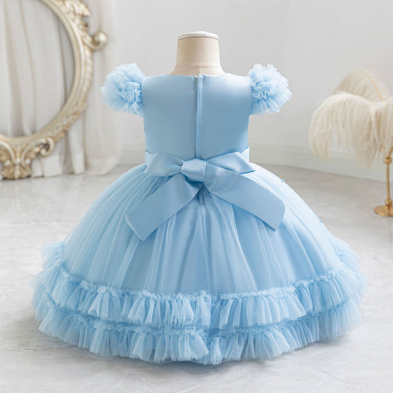 Vestido De Festa Infantil Florzinhas Lacinho