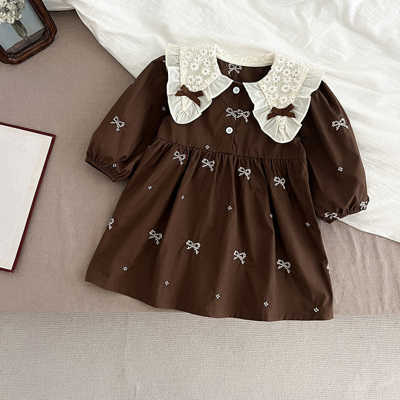Body/ Vestido Infantil Lacinhos e Florzinhas