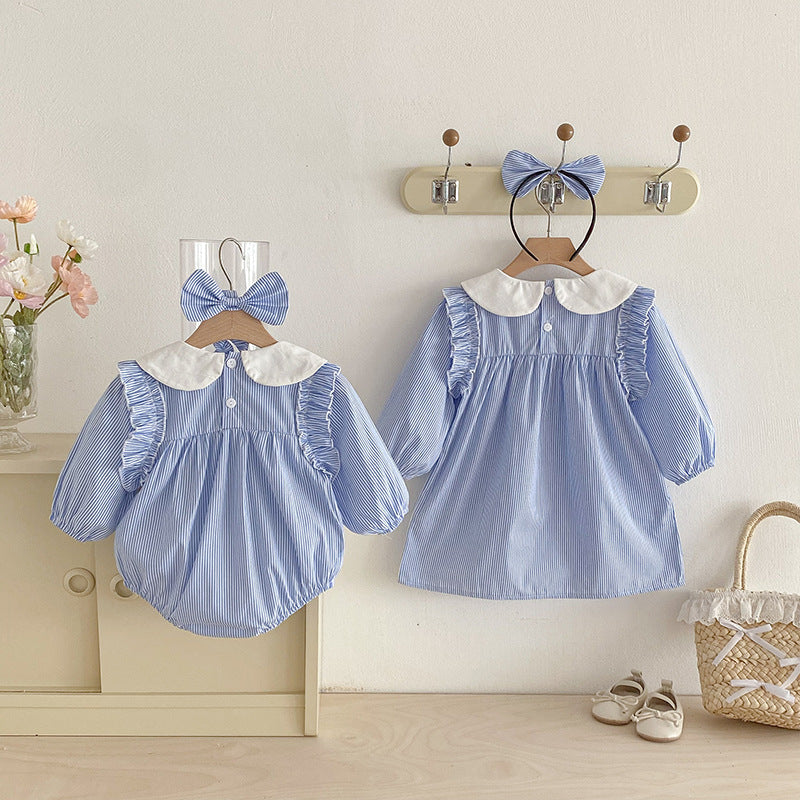 Body/ Vestido Infantil Lístras Lacinho