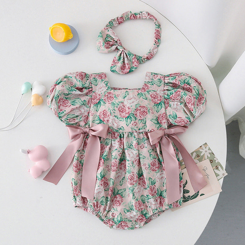 Vestido/ Body Infantil Floral