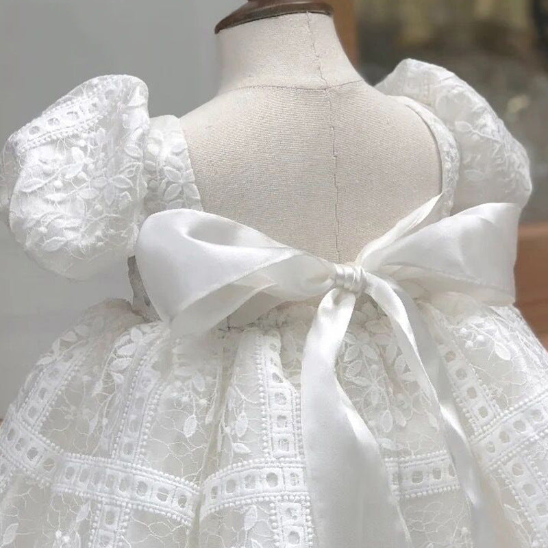 Vestido Infantil Rendado com lacinho