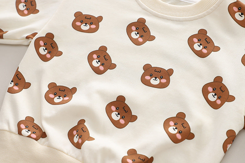 Conjunto Infantil Jardineira Bichinhos + Manga Longa
