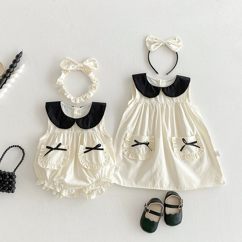 Vestido/ Body Infantil Verão Lacinhos
