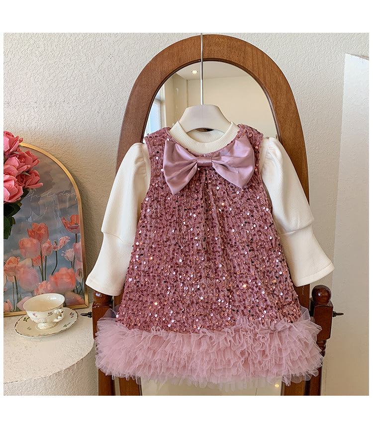 Vestido Infantil Inverno/Verão Brilhante