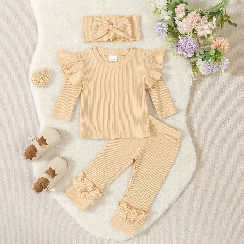 Conjunto Infantil Feminino Canelado Babadinho