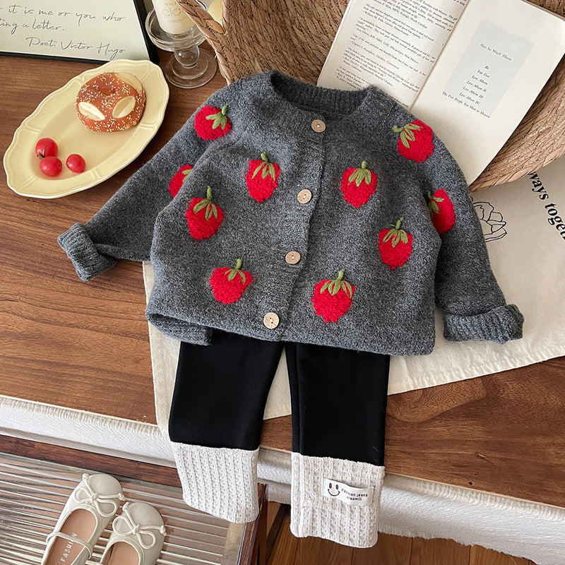 Blusa Infantil Feminina Inverno Moranguinhos