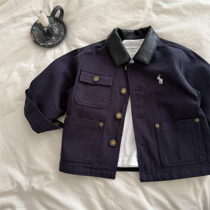Jaqueta Infantil Masculina Polo Bolsinhos