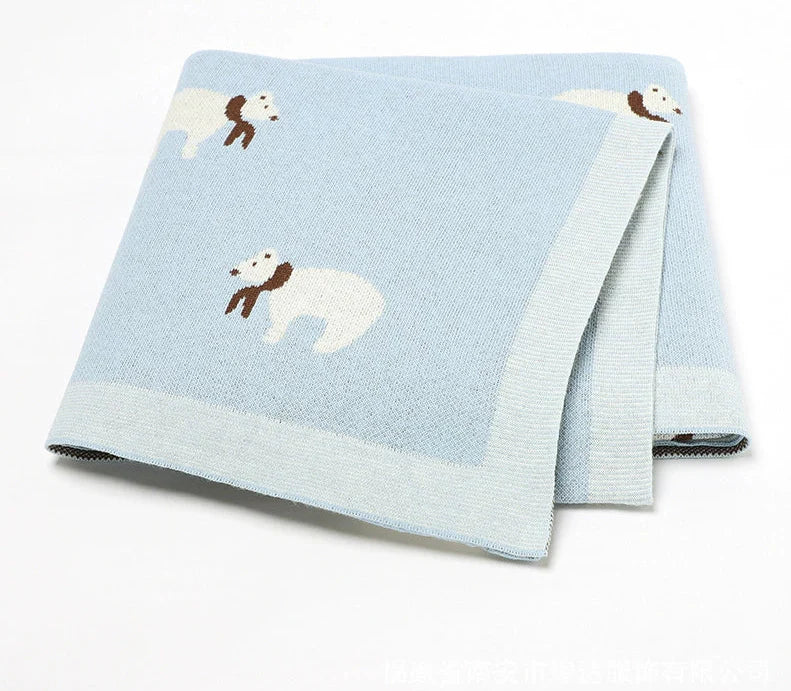 Manta Infantil Urso de lenço