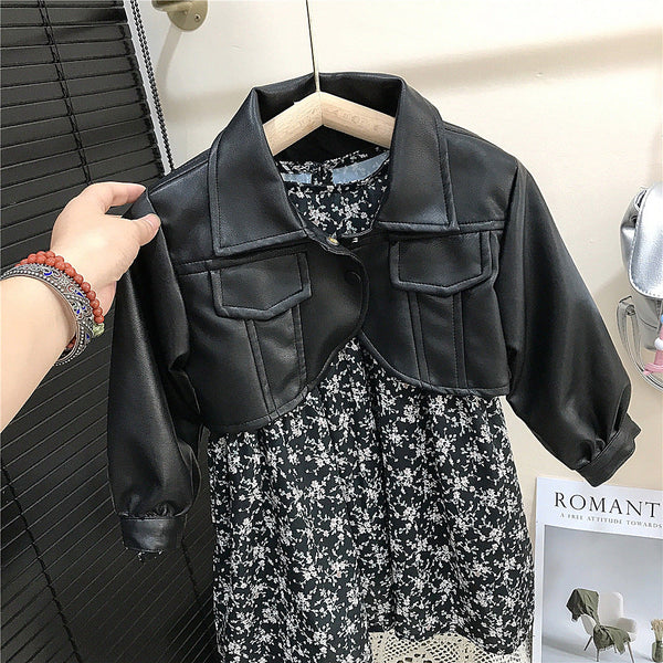 Conjunto Infantil Feminino Floral e Courino