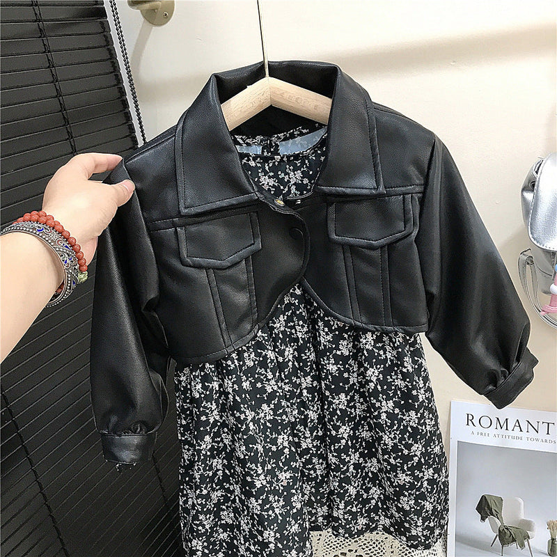 Conjunto Infantil Feminino Floral e Courino
