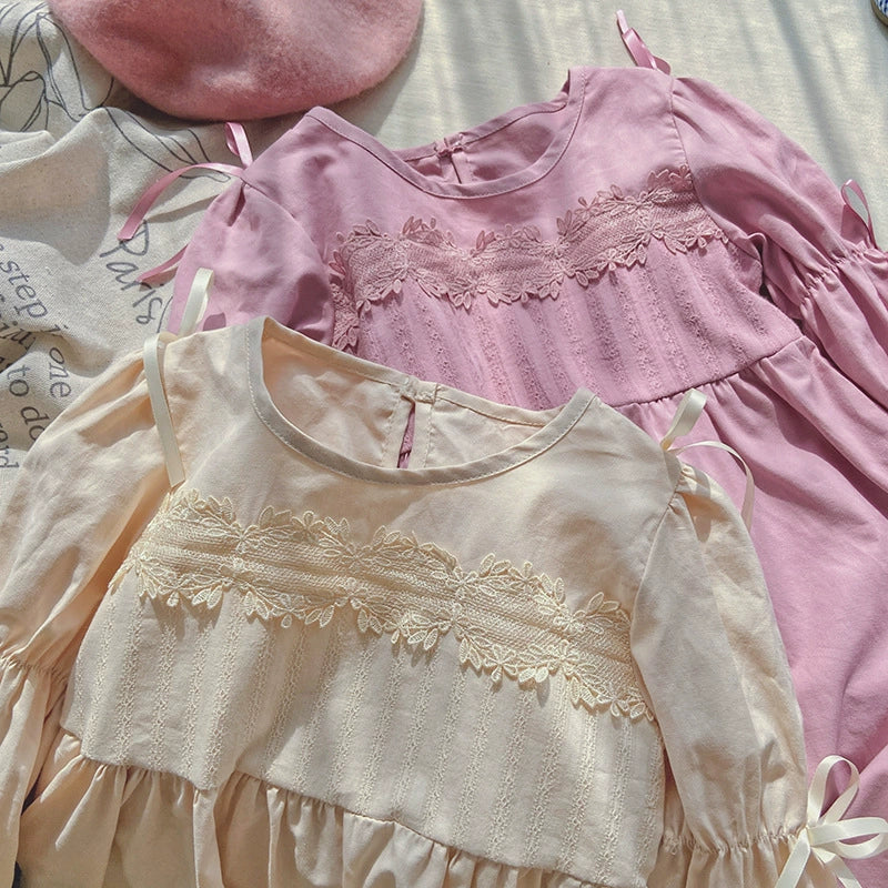 Vestido Infantil Rendinha Lacinhos
