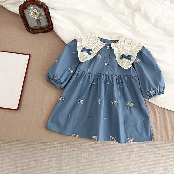 Body/ Vestido Infantil Lacinhos e Florzinhas