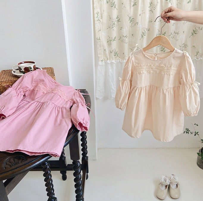 Vestido Infantil Rendinha Lacinhos