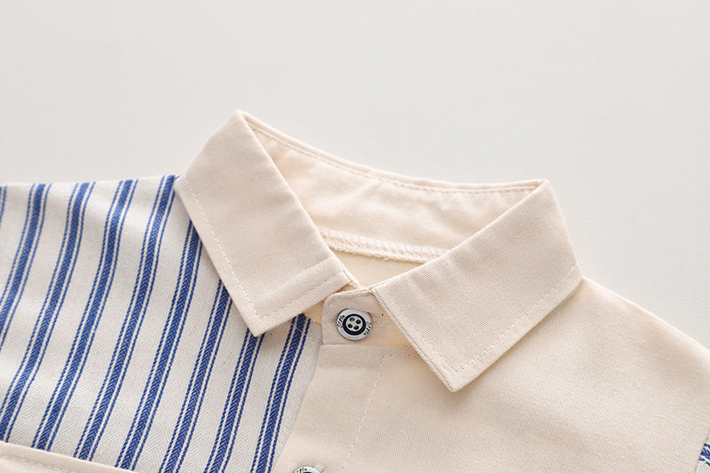Conjunto Infantil Masculino Bolso Lístras Ursinho