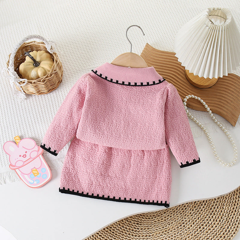 Conjunto Infantil Tricô  Inverno Lacinho