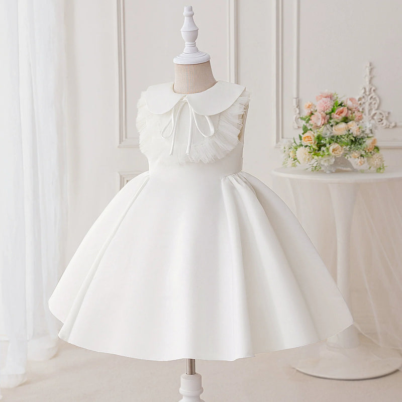 Vestido Infantil Branco Golinha