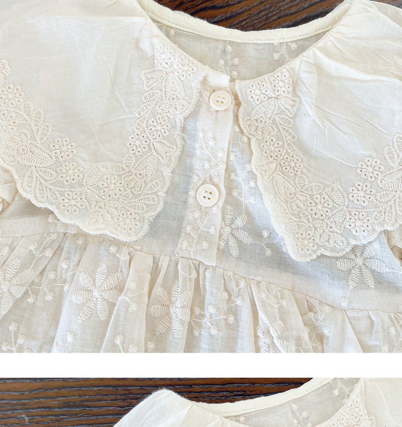 Body Infantil Feminino Rendadinho Floral