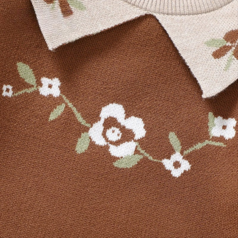 Macacão Infantil Bordado de Flores