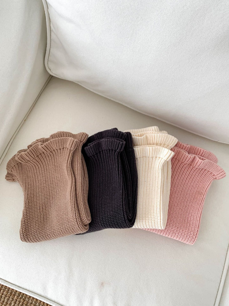 Calça Infantil de Tricô Pantalona