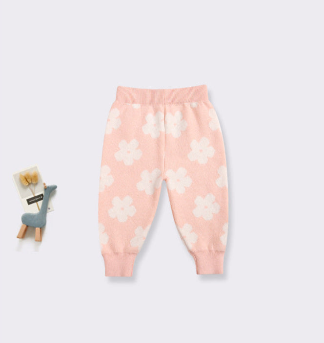 Conjunto Infantil Tricô Florzinhas