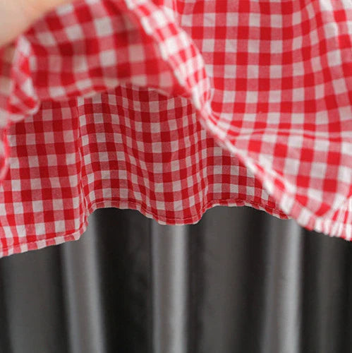 Vestido Infantil Xadrez Moranguinhos