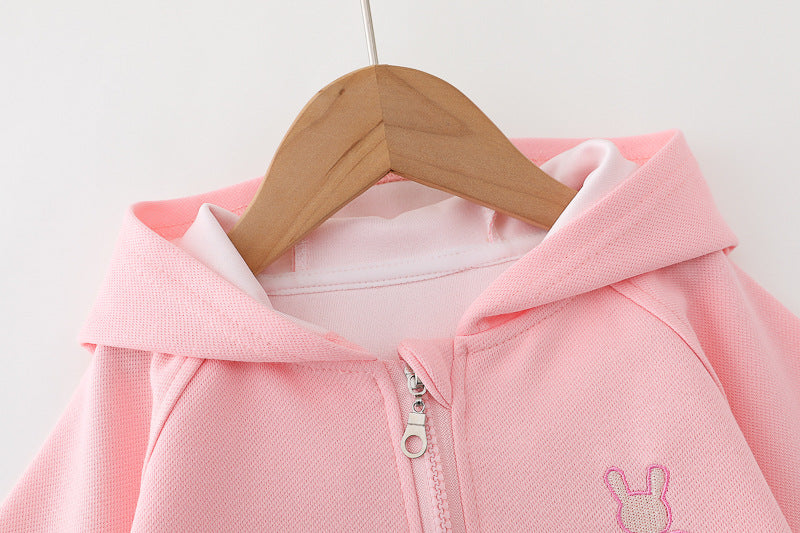 Conjunto Infantil Feminino Coelho 3 Peças Bolsinha
