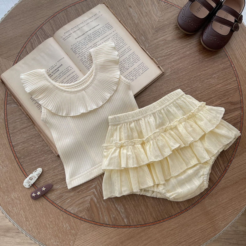 Conjunto Infantil Feminino Verão Babadinhos