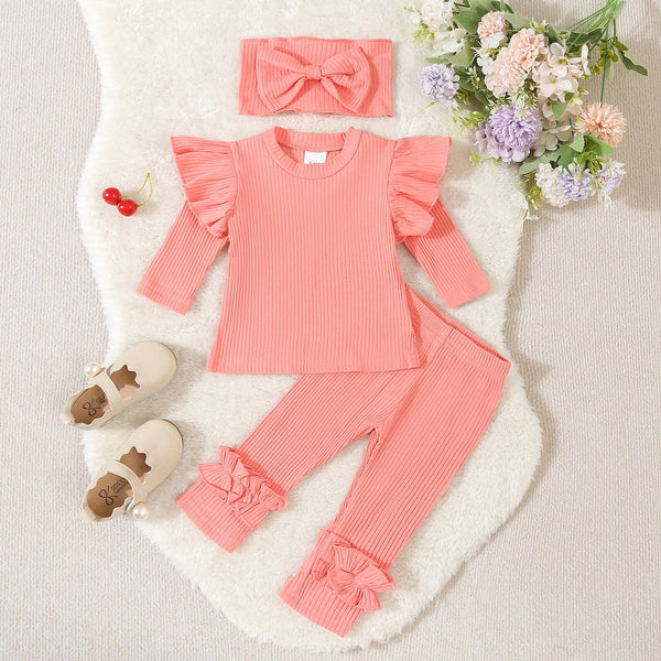 Conjunto Infantil Feminino Canelado Babadinho