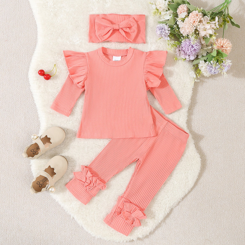 Conjunto Infantil Feminino Canelado Babadinho