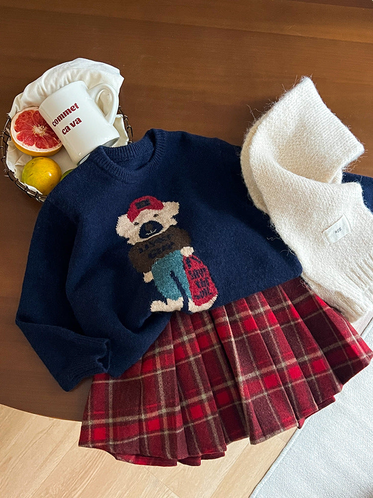 Blusa Infantil Ursinho De Bolsinha