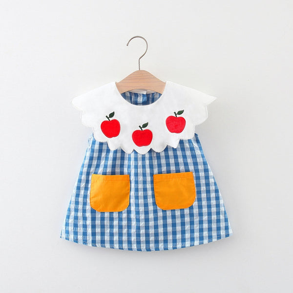 Vestido Infantil Xadrez Maçazinha
