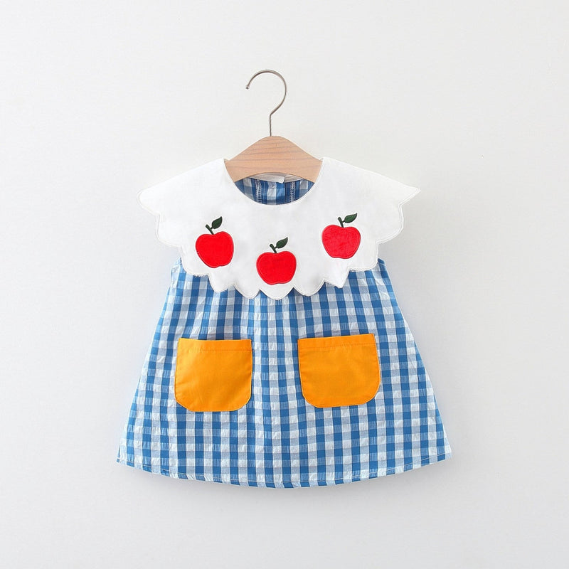 Vestido Infantil Xadrez Maçazinha