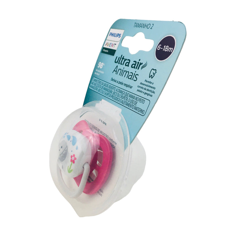Chupeta Avent Ultra Air 6-18m Animais Elefante Unitaria