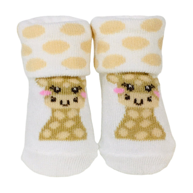 Kit Meia Feminina Pimpolho Girafa E Cavalo Com 2 Pares Rn