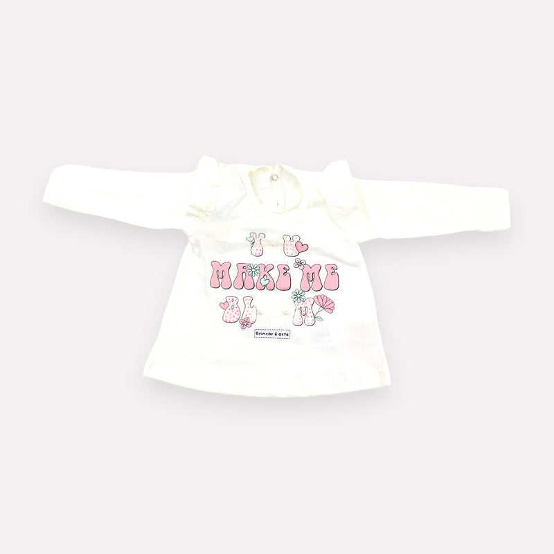 Blusa Feminina Brincar E Arte Make Meia Malha