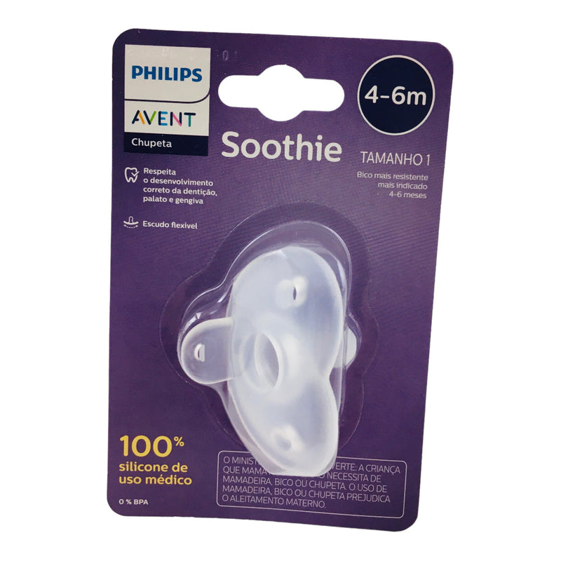 Chupeta Avent Soothie De Silicone 4-6m Unitaria