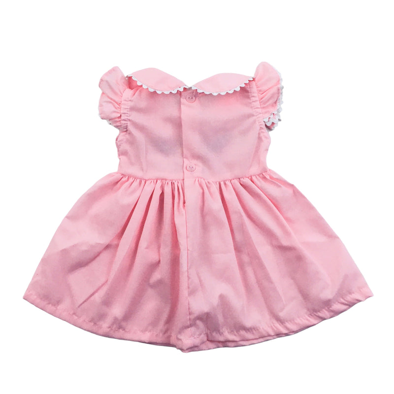 Vestido Brokinha Tricoline Florzinhas Liso