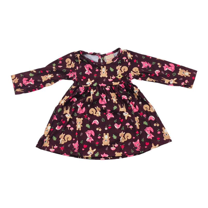 Vestido Pulla Bulla Manga Longa Bichinhos