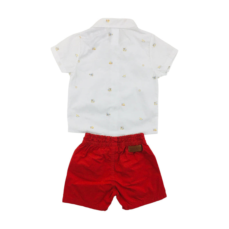 Conjunto Masculino Pulla Bulla Brinquedos Camisa E Bermuda Social