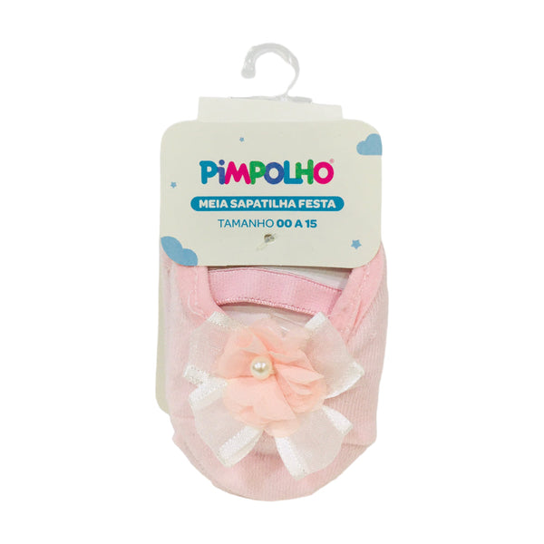Meia Sapatilha Feminina Pimpolho Flor Festa 00-15