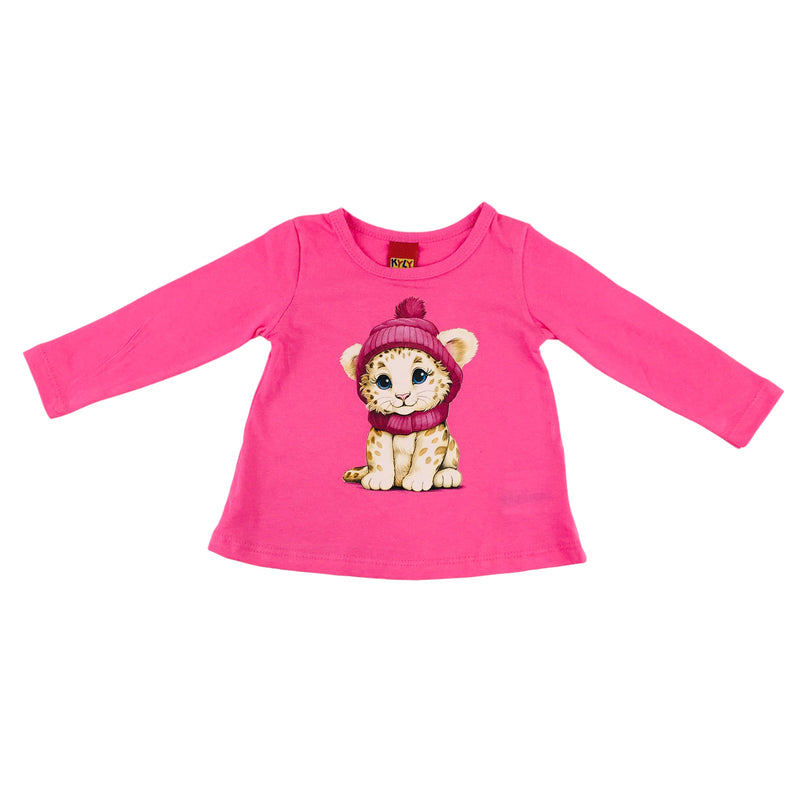 Blusa Feminina Manga Longa Kyly Oncinha