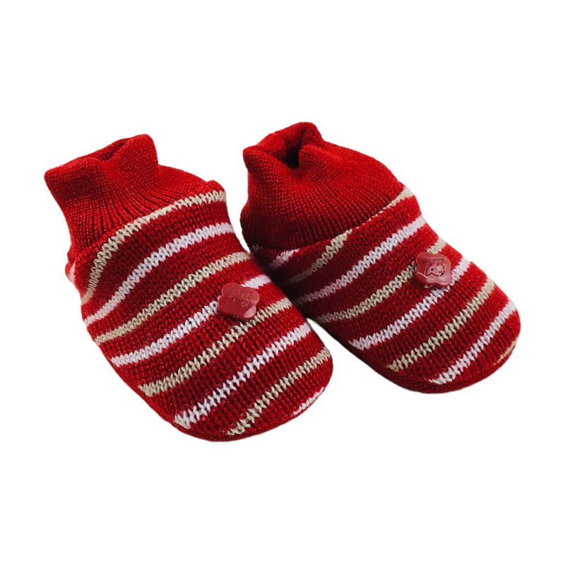 Sapatinho Bebe Tricot Listrado