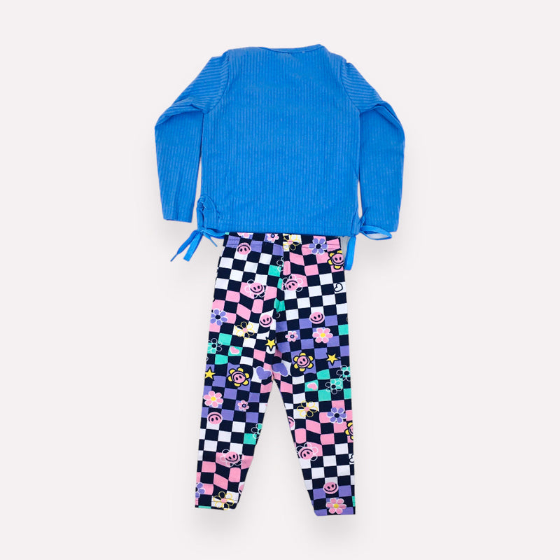 Conjunto Feminino Paolita Blusa Canelada Com Legging Estampado