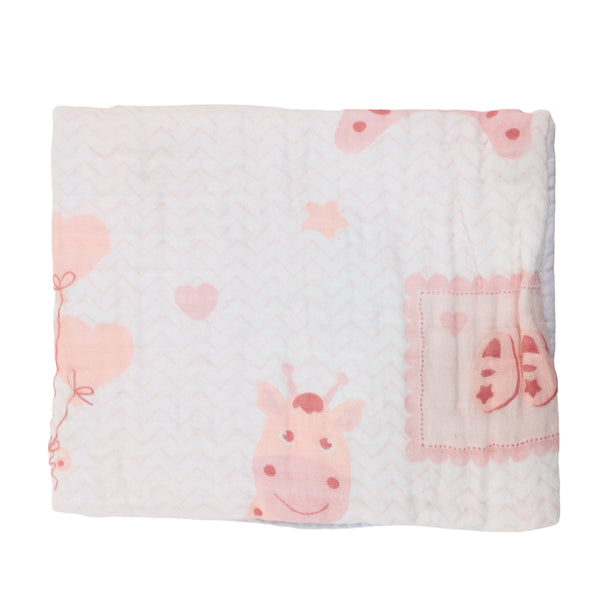 Toalha Soft  Baby Nice Girafa Estampada  85X85CM