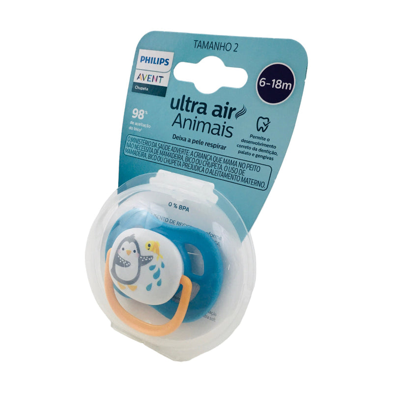 Chupeta Avent Ultra Air 6-18m Animais Pinguim