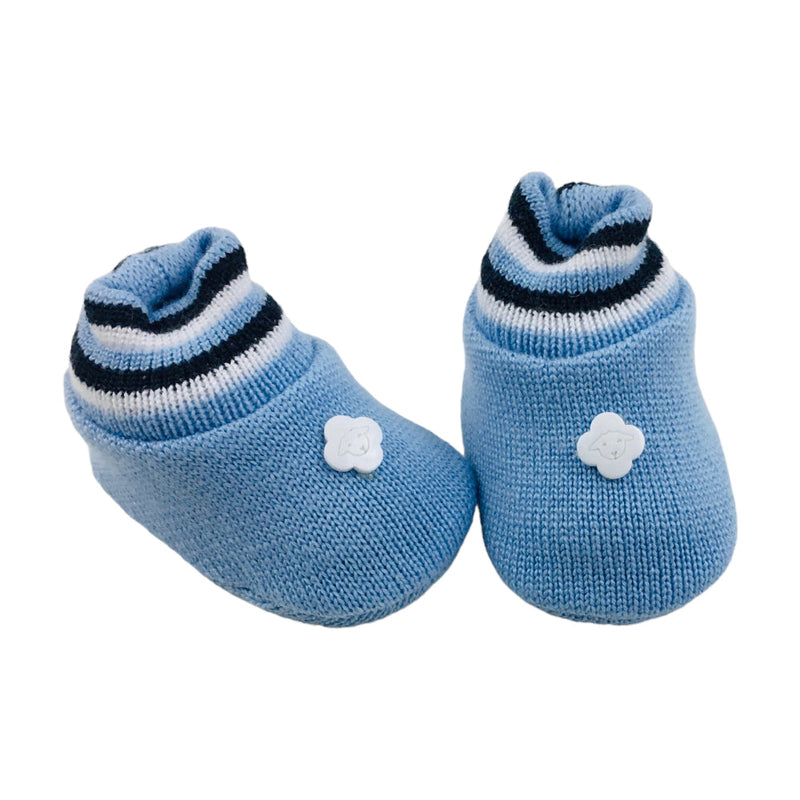 Sapatinho Bebe Tricot Listras