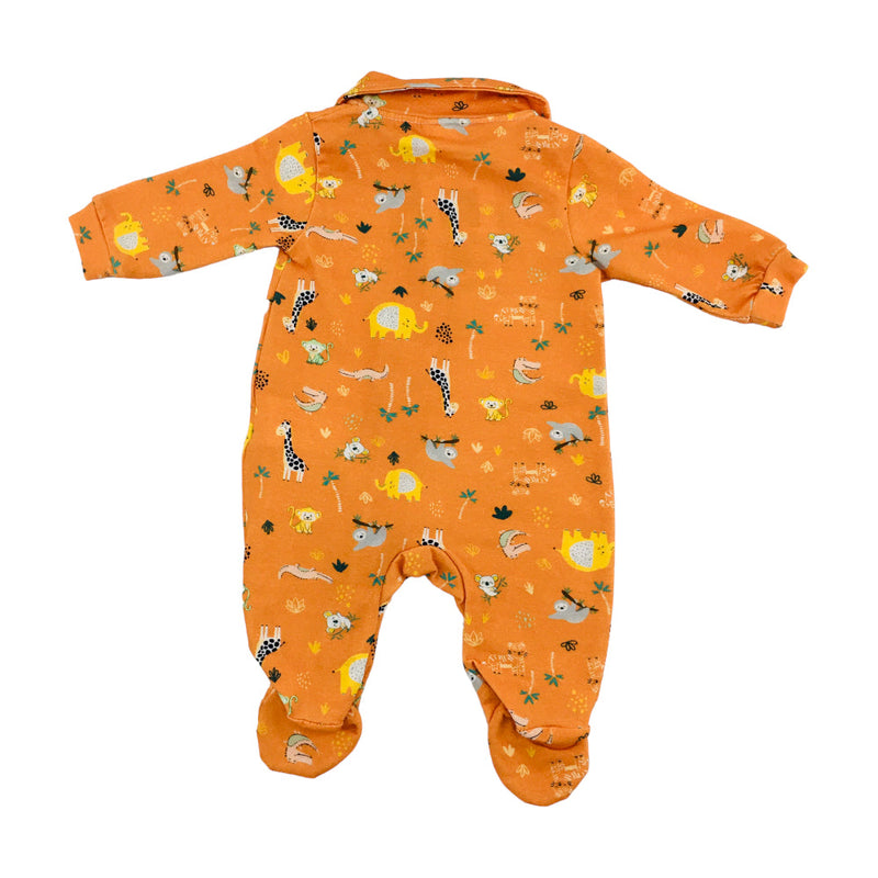 Macação Manga Longa  Presente De Anjo Safari Cotton