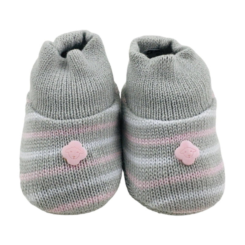 Sapatinho Bebe Tricot Listrado